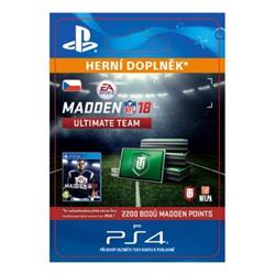 CZ PS4 - 2200 Madden NFL 18 Ultimate Team Points elektronická licence