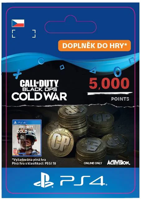 CZ PS4 - 5,000 Call of Duty®: Black Ops Cold War Points elektronická licence