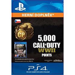 CZ PS4 - 5,000 Call of Duty®: WWII Points (Av.22.11.2017) elektronická licence