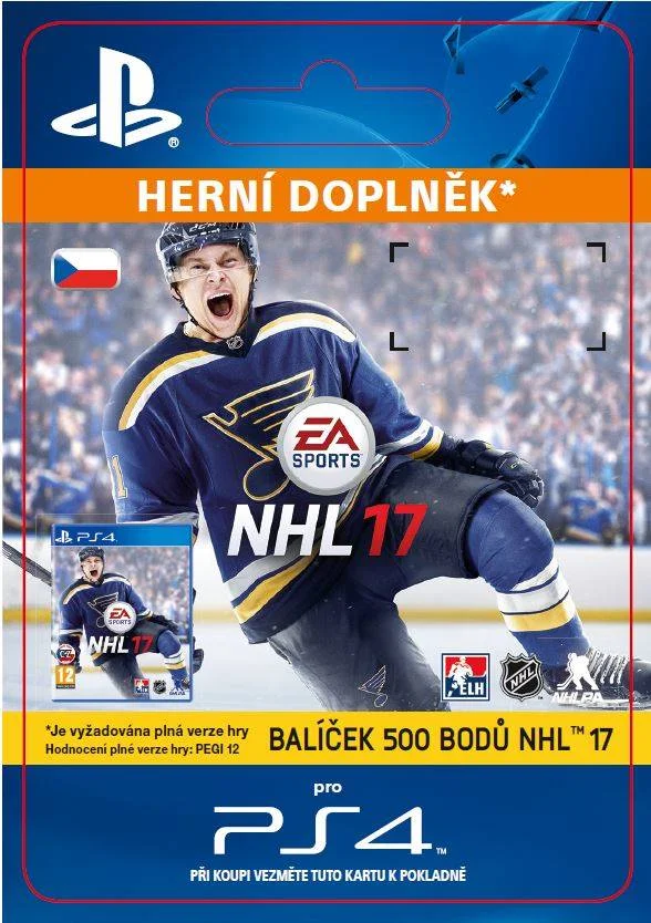 CZ PS4 - 500 NHL 17 Points Pack elektronická licence