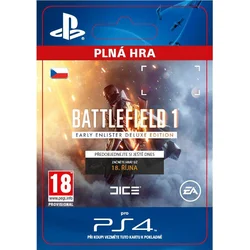 CZ PS4 - Battlefield 1 Early Enlister DE elektronická licence