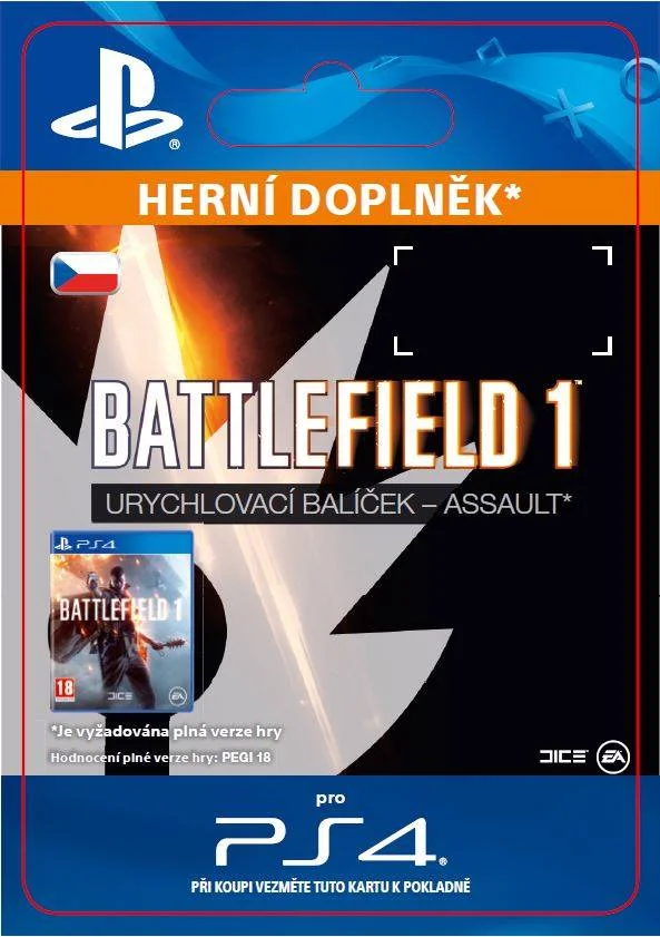 CZ PS4 - Battlefield™ 1 Shortcut Kit: Assault Bundle elektronická licence
