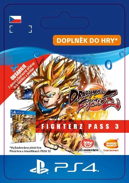 CZ PS4 - Dragon Ball Fighterz - FighterZ Pass 3 elektronická licence