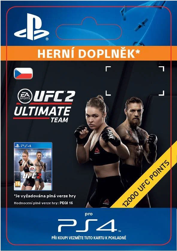 CZ PS4 - EA SPORTS UFC® 2 - 12000 UFC POINTS elektronická licence