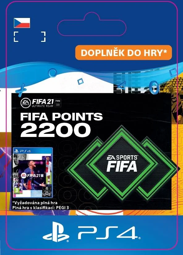 CZ PS4 - FUT 21 – FIFA Points 2200 elektronická licence