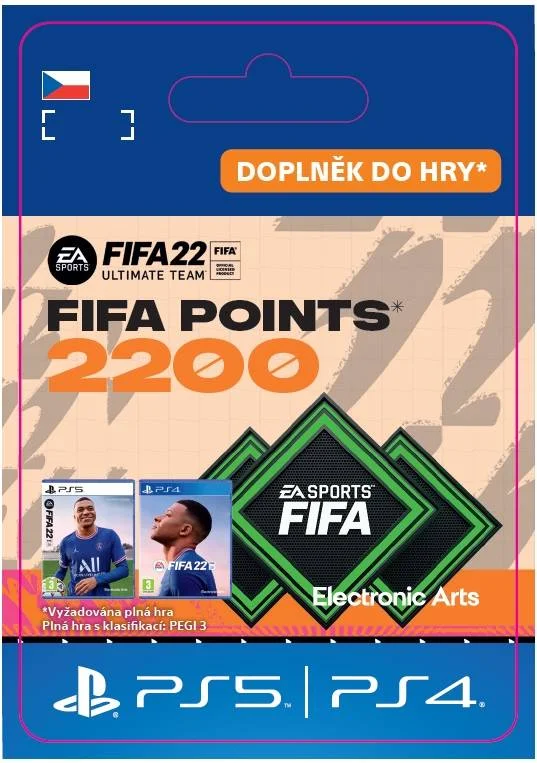 CZ PS4 - FUT 22 – FIFA Points 2200 elektronická licence