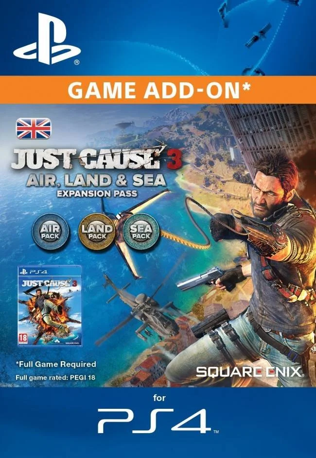 CZ PS4 - Just Cause 3: Air, Land & Sea Expansion Pass elektronická licence