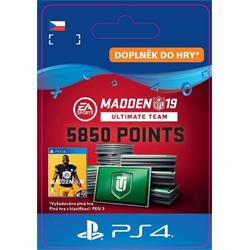 CZ PS4 - Madden NFL 19 Ultimate Team 5850 Points Pack elektronická licence