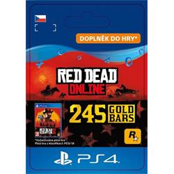 CZ PS4 - Red Dead Online: 245 Gold Bars elektronická licence