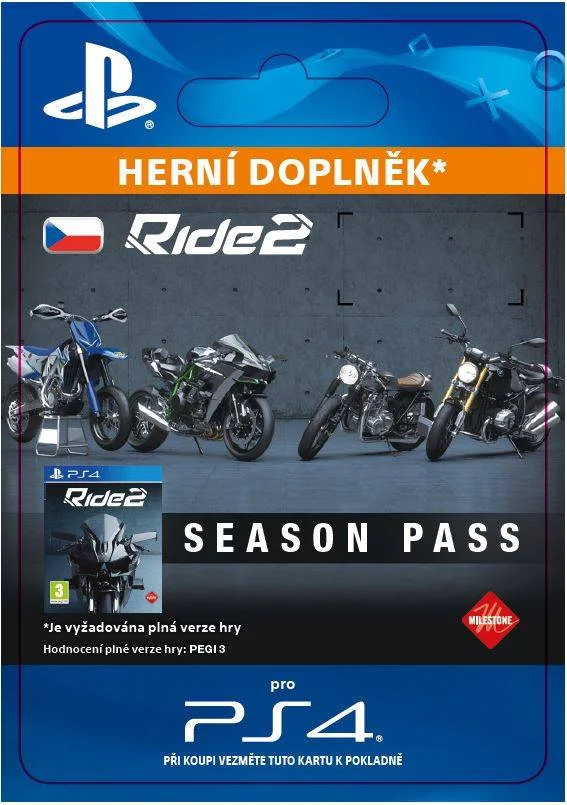 CZ PS4 - Ride 2 Season Pass elektronická licence