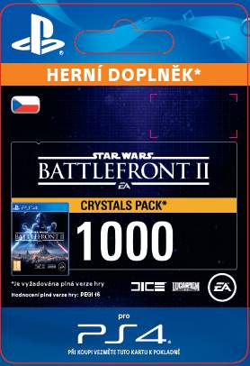 CZ PS4 - STAR WARS™ Battlefront™ II: 1000 Crystals (Av. 14.11.2017) elektronická licence