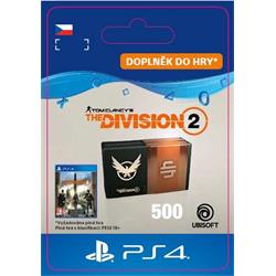 CZ PS4 - Tom Clancy’s The Division 2 – 500 Premium Credits Pack elektronická licence