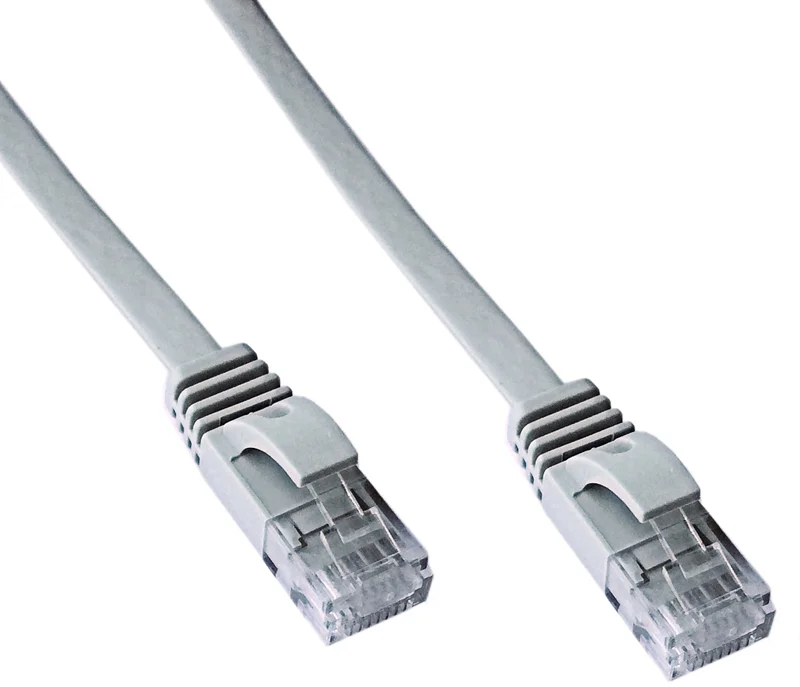 DATACOM Patch kábel UTP CAT6 3m sivý FLAT plochý