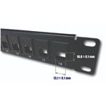 DATACOM Patch panel 19" 16 portov 1U BK