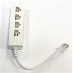 DATACOM Rozčtverka UTP CAT3 4xRJ45 (8p2c-1M/4F)