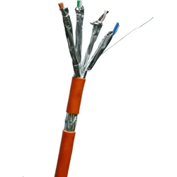 DATACOM S/FTP drôt CAT7 LSOH,Eca 100m, plášť oranžový 12161