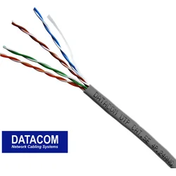 DATACOM UTP kábel CAT5E PVC,Eca 50m sivý