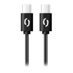 Datový kabel ALIGATOR POWER 65W, USB-C/USB-C 3A, 0,5m černý