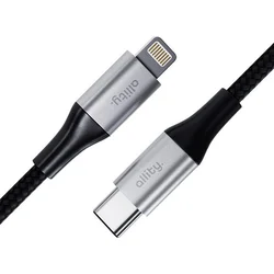 Dátový kábel Allity AUC-01 USB-C/Lightning 1m 27W čierny