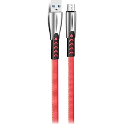 Dátový kábel ColorWay USB/ microUSB/ 1 m/ 2,4 A/ červený