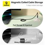 Datový magnetický kabel Baseus Tungsten Gold USB-C/USB-C 1m 100W černý
