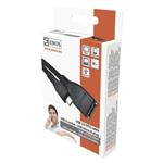 Datový OTG kabel USB-A 2.0 / microUSB 2.0 s funkcí redukce, 15cm, černý