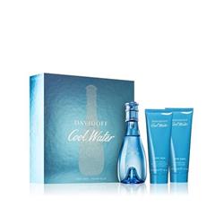 Davidoff Cool Water EdT 100 ml + tělové mléko 75 ml + sprchový gel 75 ml Pro ženy dárková sada