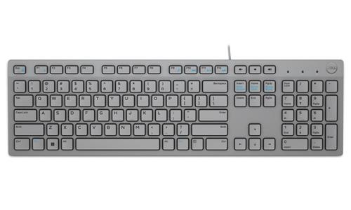 DELL klávesnice KB216/ multimediální/ UK/Irish / USB/ drátová/ šedá
