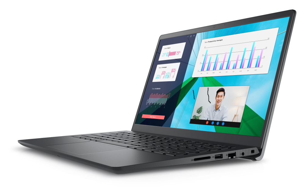 DELL Vostro 14 (3430)/ i3-1305U/ 8GB/ 256GB SSD/ 14" FHD/ Intel UHD/ W11Pro/ FPR/ černá/ 3Y Basic on-site
