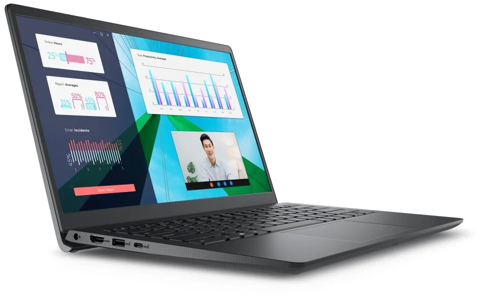 DELL Vostro 14 (3430)/ i5-1335U/ 8GB/ 256GB SSD/ 14" FHD/ Intel UHD/ W11H/ FPR/ černá/ 3Y Basic on-site