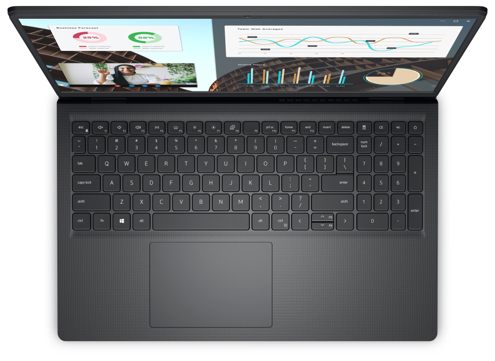 DELL Vostro 15 (3530)/ i3-1305U/ 8GB/ 256GB SSD/ 15.6" FHD/ Intel UHD/ FPR/ podsv.kl./ W11Pro/ černá/ 3Y Basic on-site