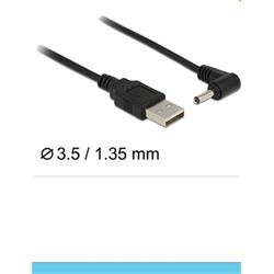 Delock Cable USB Power > DC 3.5 x 1.35mm Male 90° 1,5m