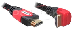 Delock HDMI 1.4 kabel A/A samec/samec pravoúhlý, délka 3 metry (82687)