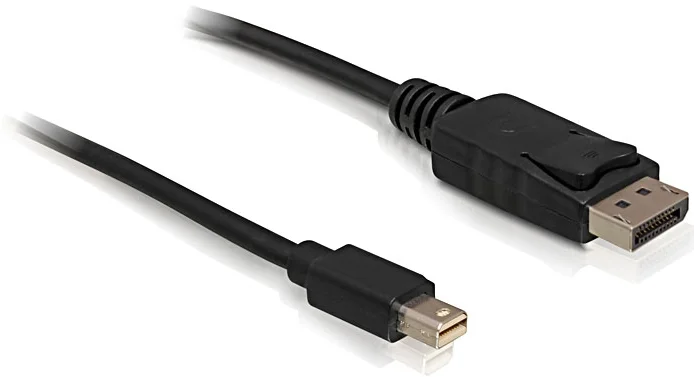 Delock kábel DisplayPort mini (samec) na Displayport (samec), 1,8 metra (82438)