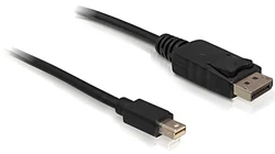 Delock kábel DisplayPort mini (samec) na Displayport (samec), 1,8 metra (82438)