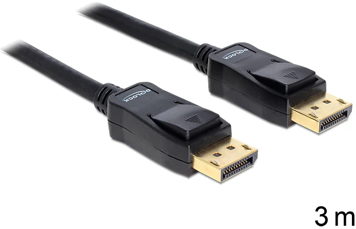 Delock kábel DisplayPort samec na Displayport samec, dĺžka 3m (82424)