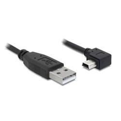 Delock kabel USB 2.0 A-samec > USB mini-B 5-pin samec pravoůhlý, 0,5m