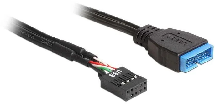 Delock kábel USB 2.0 pinový konektor samica > USB 3.0 pinový konektor samec