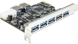 Delock PCI Express Karta > 5 x externý + 2 x interné USB 3.0 89355