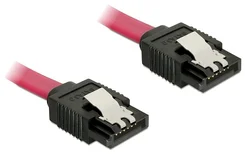 Delock SATA III kábel 1m, rovný, červený (82679)