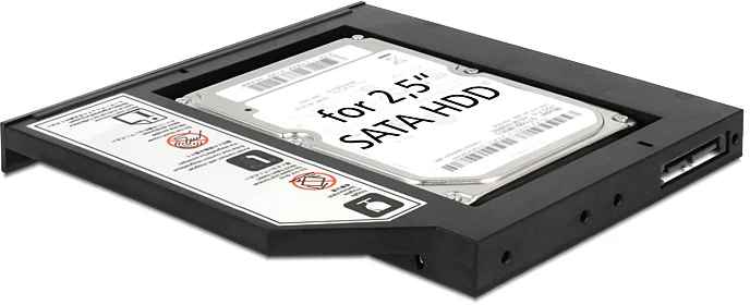 Delock Slim SATA 5,25 inštalačný rámik pre 1 x 2,5" SATA HDD/SSD (61993)