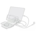 Delock USB nabíječka a bezdrátová nabíječka 2 xUSB-C PD a 3xUSB-A na 110 W