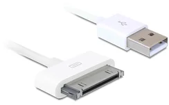 DeLock USB napájecí a datový kabel iPhone 3 a 4, bílý, 20 cm (83411)
