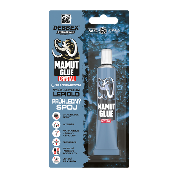 DENBRAVEN Mamutie lepidlo 25ml CRYSTAL transparentné