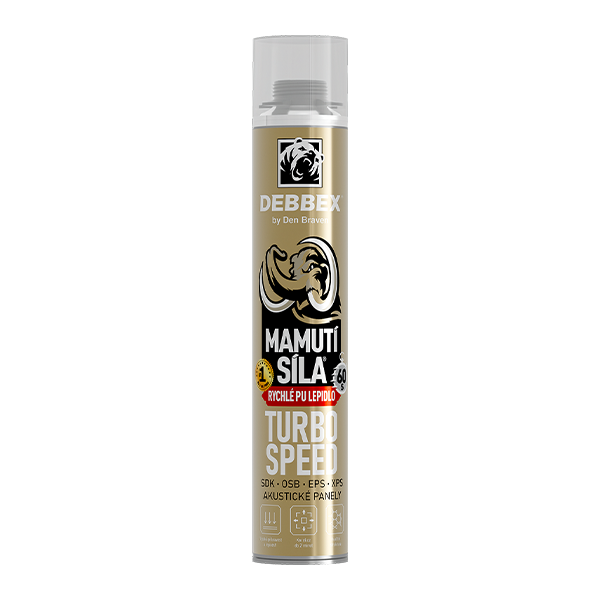 DENBRAVEN Rychlé PU lepidlo Turbo Speed MAMUTÍ SÍLA, 750 ml
