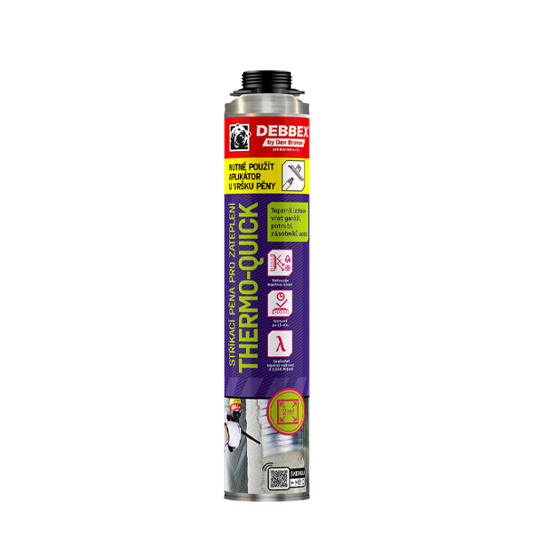 DENBRAVEN Sprejová pena na izoláciu THERMO-QUICK 750ml DEBBEX