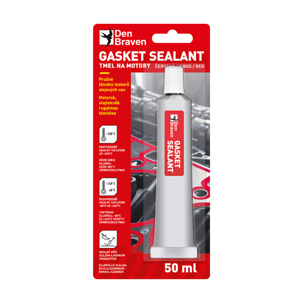 DENBRAVEN Tmel na tesnenia 50ml červený