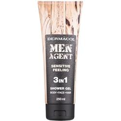 Dermacol Men Agent Sensitive Feeling 3in1 sprchový gel 250 ml Pro muže