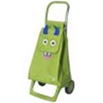 Detská nákupná taška na kolieskach Rolser Monster Kid MF Joy 2, ružová