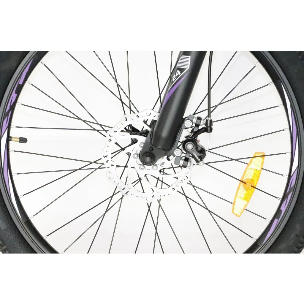 dětské kolo CANULL XC 241 24" bílá/fialová